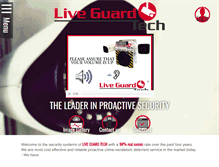 Tablet Screenshot of liveguardtech.com